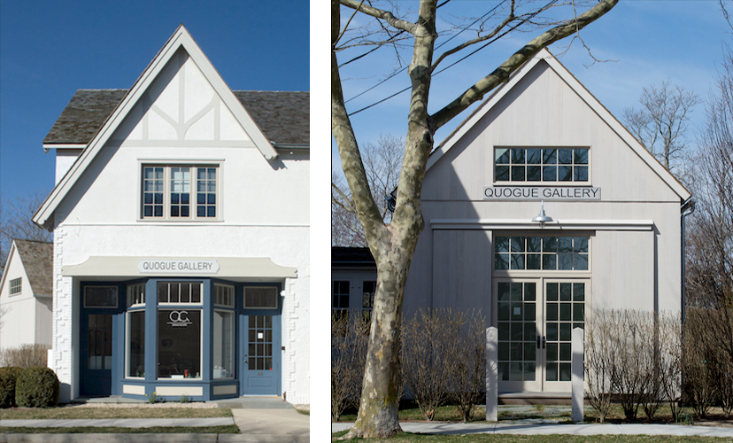 Quogue Gallery front and back elevation