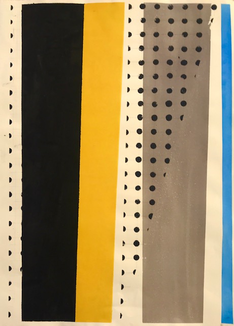 Goerge Read No. 1, 2018, 22 x 30, Acrylic on paper