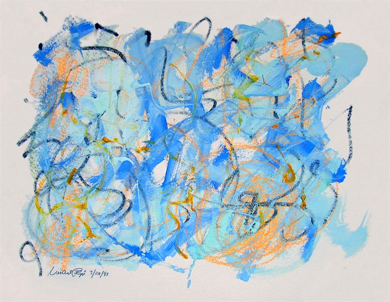 Vincent Pepi, 1217, 1992, Mixed Media on paper, 18_ x 24_