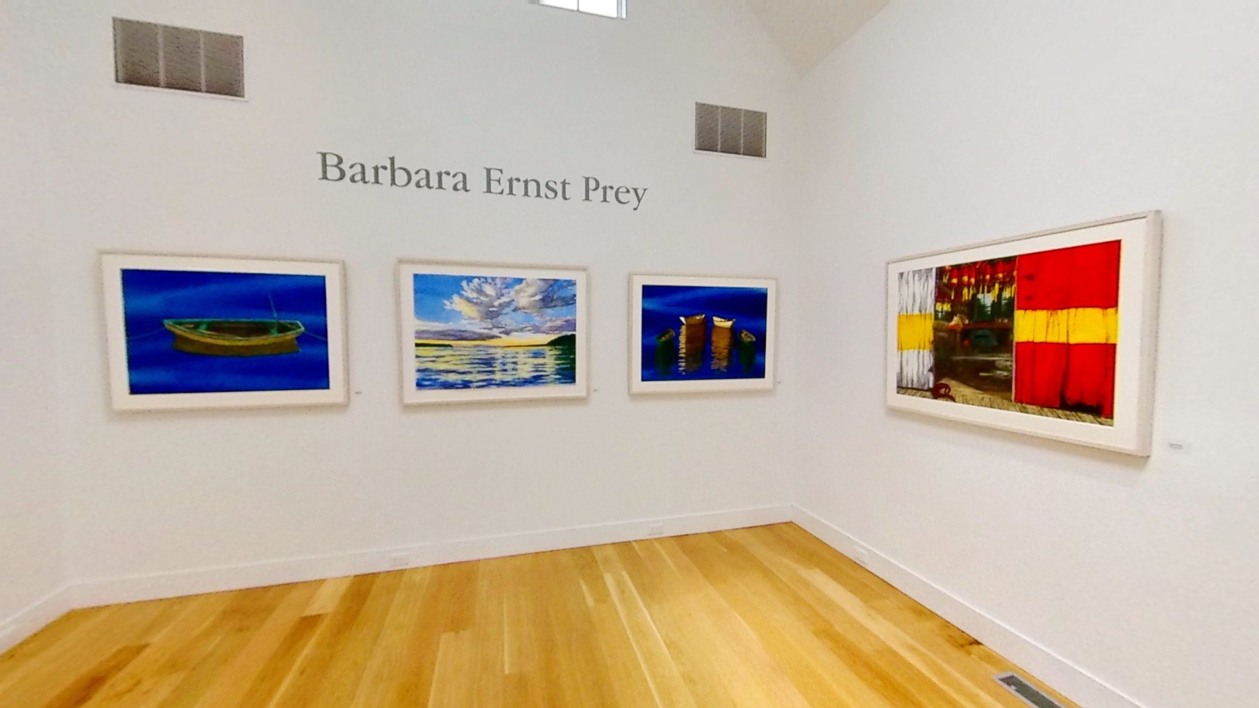 Barbara Ernst Prey North Gallery exhibition wide angle shot