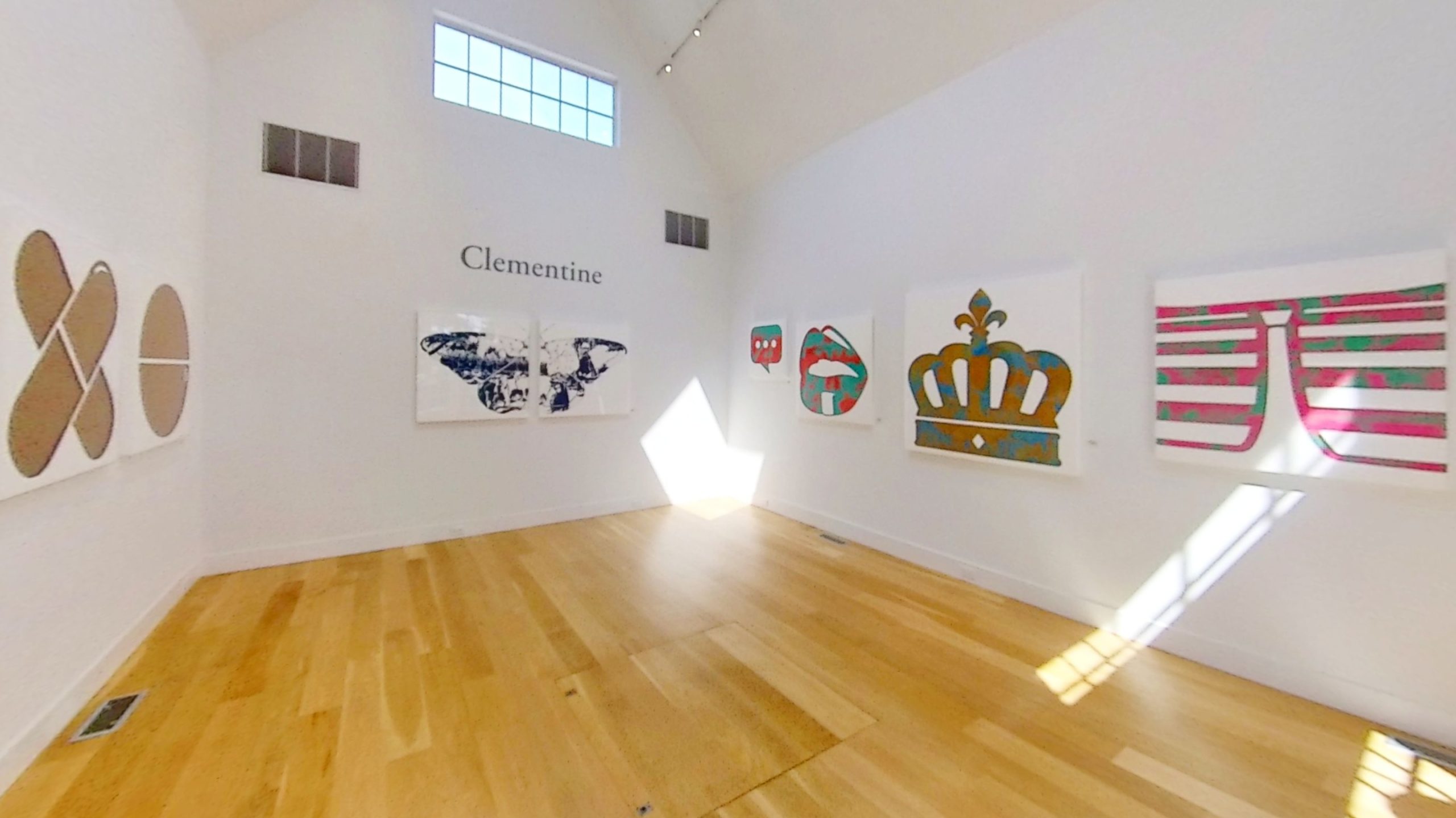 Clementine North Gallery exhibition wide angle shot