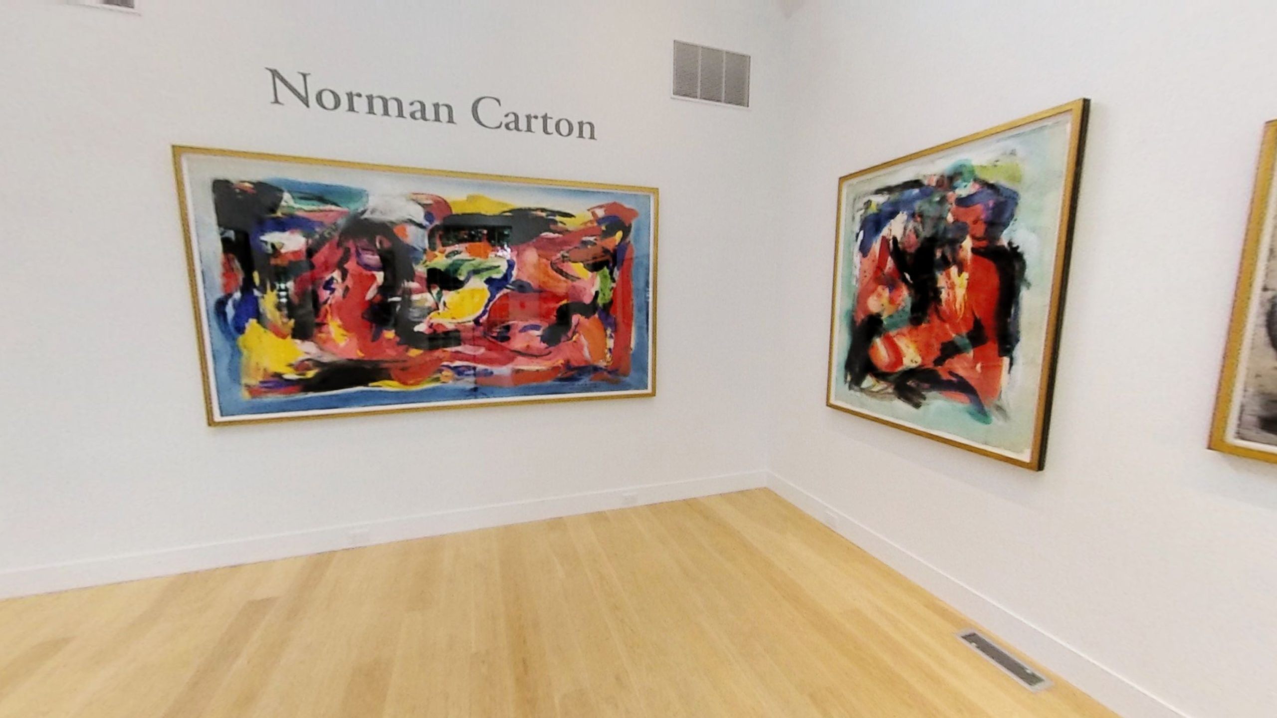 Norman Carton 2020 exhibition wide angle shot